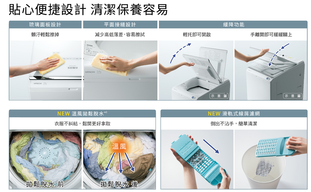 便捷設計清潔保養容易